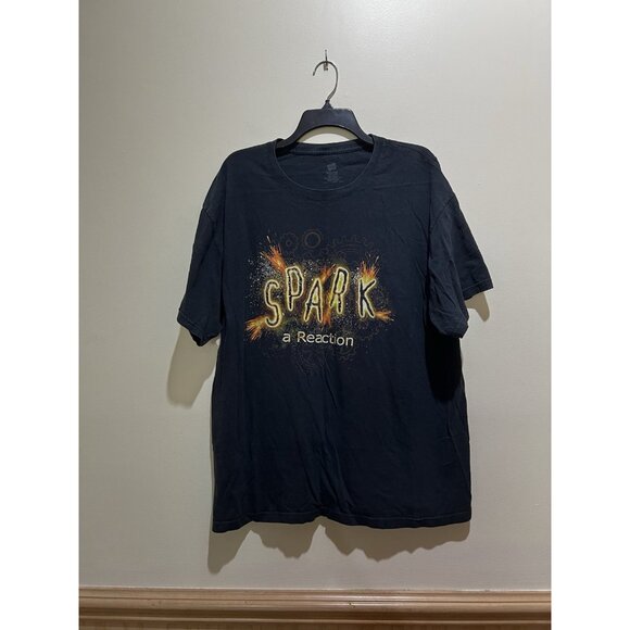 Haynes Short Sleeve T-Shirt “Spark A Reaction” Size X-Large ~ Black - Picture 2 of 4